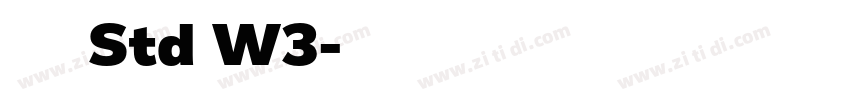 华康黑体 Std W3字体转换